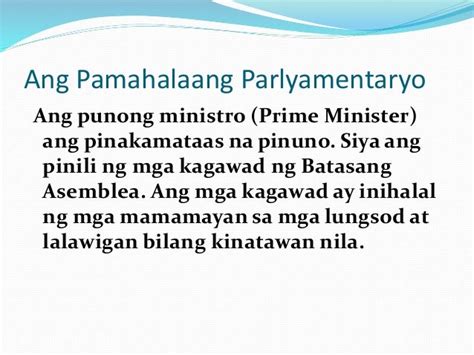 parliamentaryo kahulugan|Pamamaraang parlamentaryo .